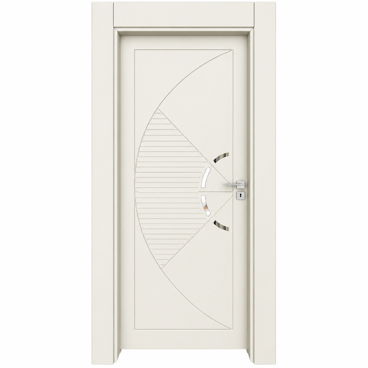 BY-6007V Porte intérieure Laqué Vitrée